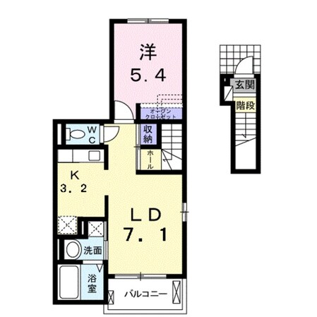 住ノ江駅 徒歩16分 2階の物件間取画像